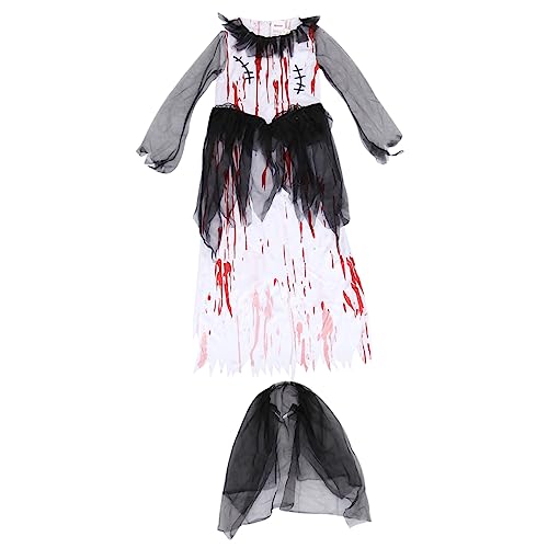 COLLBATH 1 Satz 2 Stück Abschlussball Ballkleid Aus Polyester Weißes Mädchen Halloween Kleid Für Mädchen Abschlussballkleider von COLLBATH