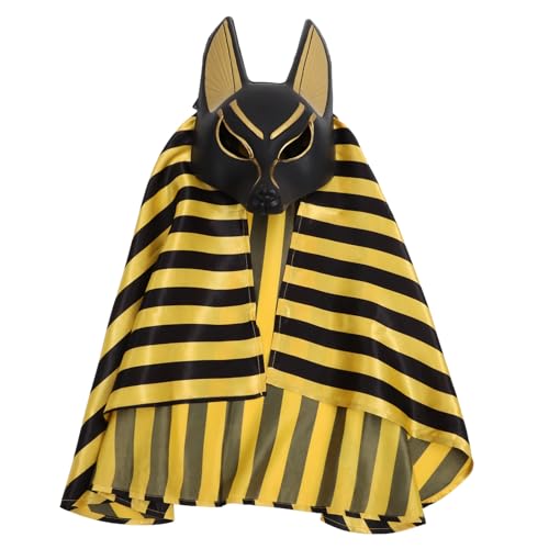 COLLBATH 1 Satz Anubis-Maske ägyptische Tracht Therische Maske venezianische Maske Opernmaske Kostüm halloween halloween maske Cosplay-Masken Maskerade Maskenrequisiten Kunststoff von COLLBATH