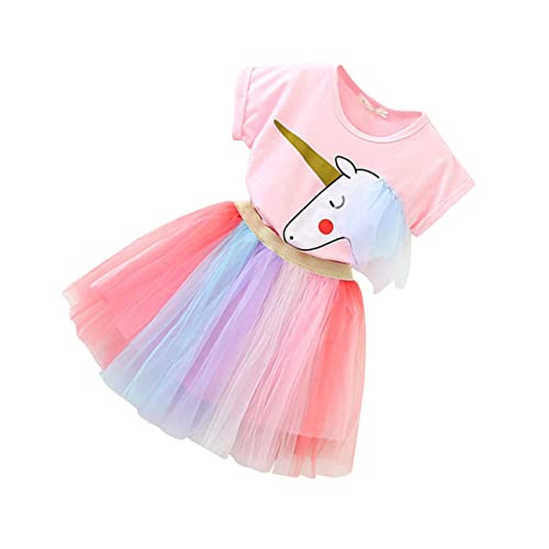 COLLBATH 1 Satz Geburtstagsoutfit Für ädchen Cosplay-kleidung Einhorn-tutu-kleid Rosa von COLLBATH