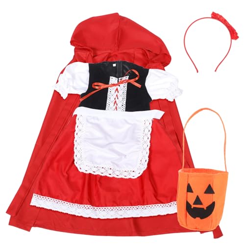COLLBATH Kinder Kostüm Satz Mit Kapuze Umhang Und Tasche Für Märchen-partys Weihnachts Und Halloween-aktivitäten COLLBATH Kinder Kostüm Satz Mit Kapuze Umhang Und Tasche Für Märchen-partys Weihnachts Und Halloween-aktivitäten von COLLBATH