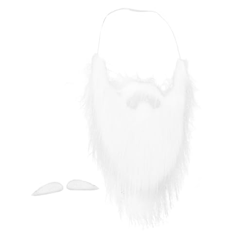 COLLBATH 1 Satz Weihnachtsbart Augenbrauen Lustiges Weihnachtsmann Bart Kostüm weißes Bartkostüm brwos dwraf Fake augenbrauen Fake Beard Schnurrbart für Cosplay falscher Schnurrbart Plüsch- von COLLBATH