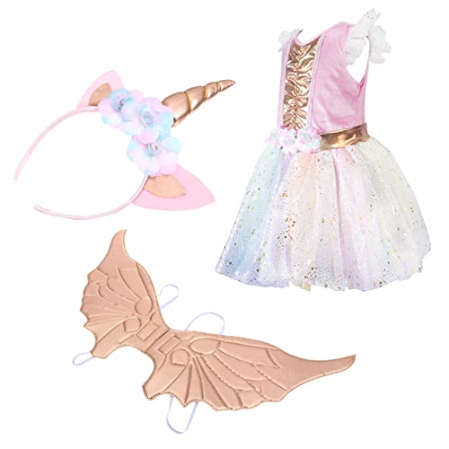 COLLBATH 1 Set Einhorn Kostüm Cosplay Zubehör Cosplay Kleid Mädchen Zubehör Prinzessin Kostüm Zubehör Netz Tutu Kostüm Party Kostümzubehör Rock Polyester Polyester von COLLBATH