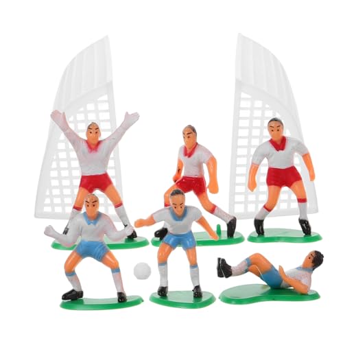 COLLBATH Einzigartige Fußball-Kuchendekorationen Fußball-Geburtstagsparty-Zubehör Mini-Fußballfigur Sport-Themen-Kuchen-Ornamente von COLLBATH