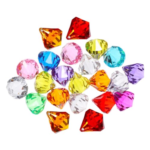 COLLBATH 100st Diamant-edelstein-Spielzeug Künstliche Edelsteine Vasenfüller Wassertischspielzeug Schmuckspielset, Schatzspielzeug Künstliche Diamanten Tischdekoration Mit Edelsteinen Acryl von COLLBATH