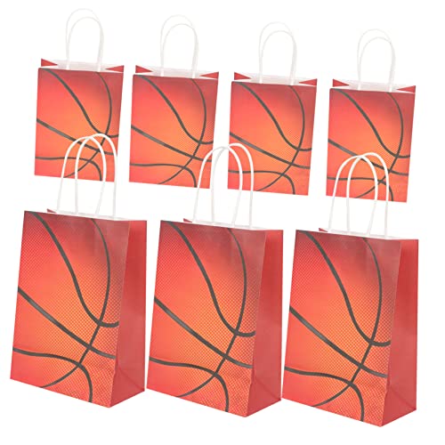 COLLBATH 12st Süßigkeitenbehälter Bonbontüten Aus Papier Zellophanbeutel Beutetasche Basketball-partytaschen Panier Basketballartikel Basketballkinder Pool-basketballkorb Weißes Kraftpapier von COLLBATH