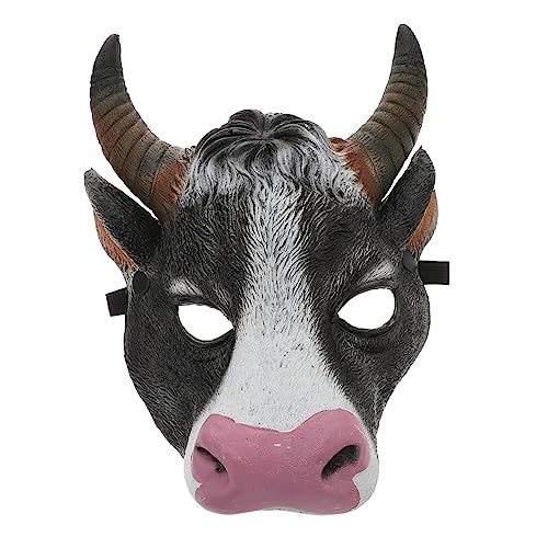 COLLBATH 1Stk Bullenmaske Ochsenkopf-Kostümmaske Tierkopfmaske Halloween-Party-Gesicht Neuheit Partyhut Kuhkostüm halloween masken halloweenmaske tier masken Kostüm Maske Ochsenkopfmaske Pu von COLLBATH