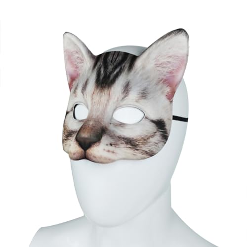 COLLBATH 1Stk Halloween-Maske halloween masken katzenmaske masken zu halloween Halloween-Kostüme für Hunde Cosplay-Tiermasken Fuchsmaske Kostüm Maskerade Katze Gesichtsmaske Blue von COLLBATH