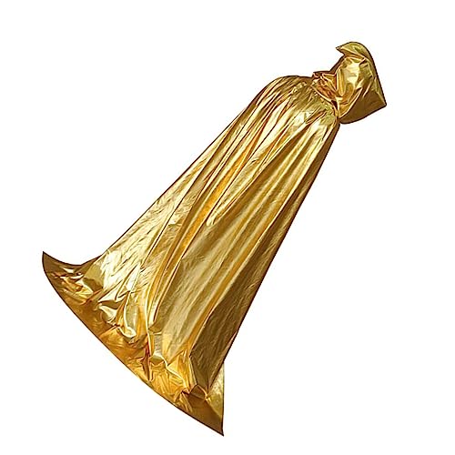 COLLBATH 1Stk Mantel Halloween Cape Halloween Costume Halloween Drama Playing Costume Halloween-Umhänge Kostüme für Erwachsene Kleidung Kapuzencape Halloween-Zubehör Tuch Golden von COLLBATH