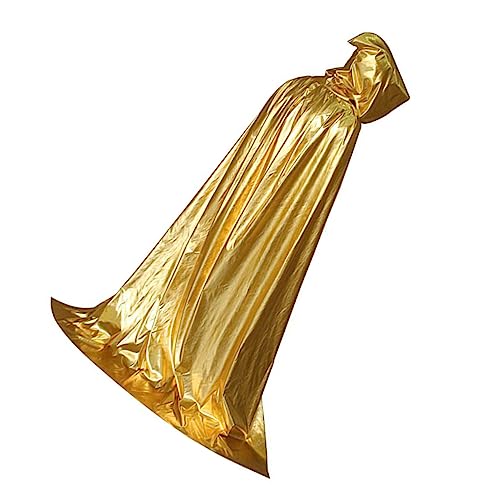 COLLBATH 1Stk Mantel tun so, als würden sie Spielen Cape Umhang für Rollenspiele Halloween-Zubehör Golddekor Halloween umhang Halloween Costume Kapuzen Umhänge Kapuzencape Tuch Golden von COLLBATH