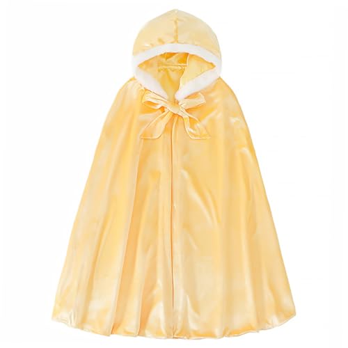 COLLBATH 1Stk Umhang für Kinder Kinder-Mädchen-Kleidung Halloween-Umhang Maskenkostüme für Mädchen Halloween Costume Halloween Kleidung camoing Kindermantel Kinder Umhang Baumwolle Yellow von COLLBATH