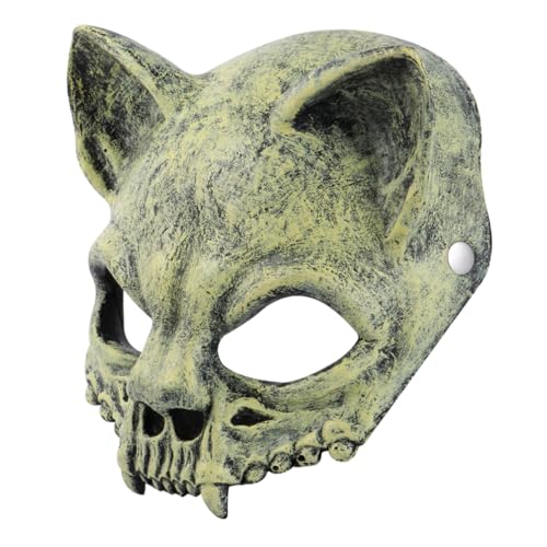 COLLBATH 1stk Halloween-schädel-maske Schädelmaske Für Männer Halloween-cosplay Beängstigend Gesichtsbedeckungen Für Männer Kostümmaske Für Halloween Schädel Für Männer Pu-schaum Yellow von COLLBATH