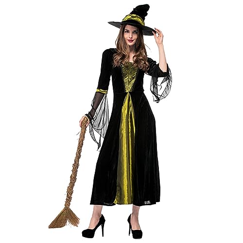 COLLBATH 1stk Hexenkostüm Für Mädchen Halloween- -Cosplay Halloween-hexenkostüm Halloween-Rollenspiel-Requisite Halloween-hexenkleidung Hexenkostüm Für Damen Hexenkostüm Für Kinder von COLLBATH