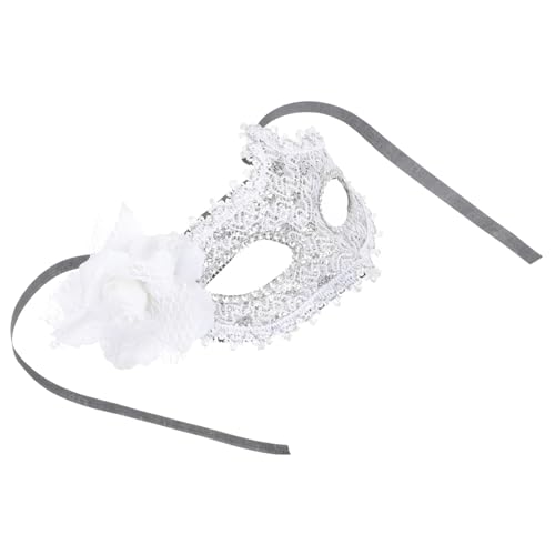 COLLBATH 1stk Karnevalsmaske Partymasken Maskerade- Für Dame Elegante Masken Silberne Maskerade Für Frauen Spitzenmaske Silberne Maskerademasken Für Frauen Zubehör Silver Plastik von COLLBATH