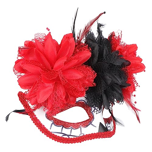 COLLBATH 1stk Maskerade Maske Dekoration Der Bühnenmaske Zubehör Für Maskerade-partys Halloween-requisite Rollenspielkostüm Weihnachtsdekoration Kostüm Dekor Abschlussball-dekor Rot Plastik von COLLBATH