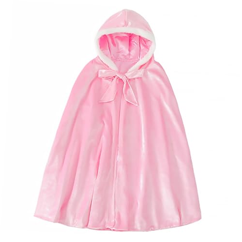 COLLBATH 1stk Umhang Für Kinder Kapuzenmantel Für Mädchen Kinderkleidung Für Mädchen Kinder Mädchen Kleider Kapuzenkleid Kinderkostüm Weihnachtsumhang Mädchen Halloween Rosa Baumwolle von COLLBATH