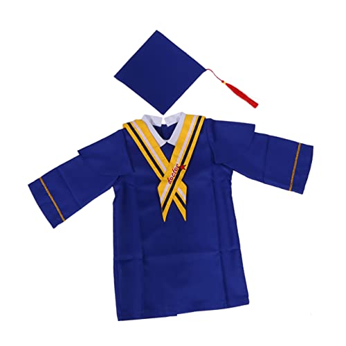 COLLBATH Abschlusskleid Und Hut-set Für Kinder Bachelor-kostüm-sets Modisches Und Akademisches Design Für Schulveranstaltungen von COLLBATH