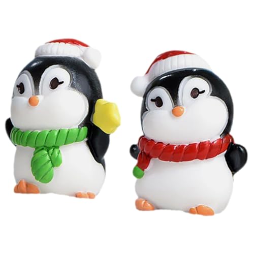 COLLBATH 2 Stück Pinguin Figur Aus Kunstharz Mini Pinguin Ornament Wildtierfigur Bezaubernde Figur von COLLBATH