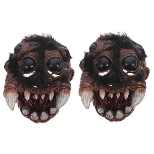 COLLBATH Tiermasken 2st Spinnenmaske Halloween Spinne Maske Halloween Party Maske Mysteriöse Spinne Maske Tierische Maske Realistische Halloween-maske Augenmaske Halloween Maskerade-maske Emulsion von COLLBATH