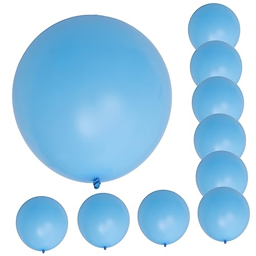 COLLBATH 30 Stk 36 Zoll Großer Ballon Neon Grüne Luftballons Ballonclips Für Ballonbogen Hellblaue Luftballons Ballongirlande Pastellfarbene Luftballons Geburtstag Luftballons Emulsion Blue von COLLBATH