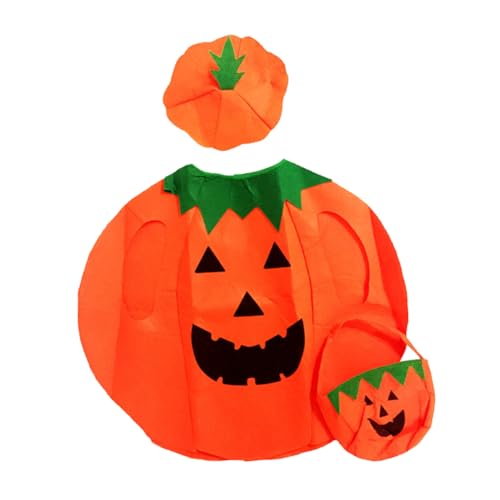 COLLBATH 3st Halloweenkostüm Hut Zubehör Kürbiskostüm Für Erwachsene Kürbis-halloween-kostüm Kürbis-cosplay-kostüm Kürbisanzug Für Erwachsene Süßigkeiten Kleidungsset Dreidimensional von COLLBATH