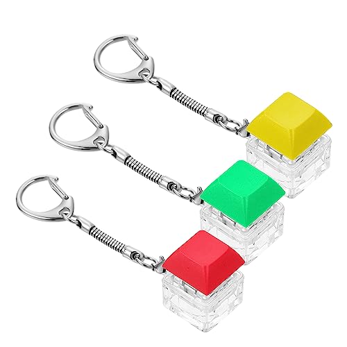 COLLBATH 3St Schlüsselanhänger Zappelstift Schlüsselband Armband Knopf figet Ring fingertip toy mechanical keyboard schlüsselketten schlüsselbretter klawiatura Schlüsselbund Zinklegierung von COLLBATH