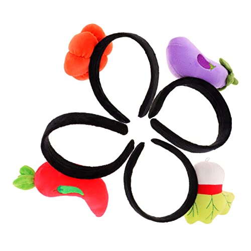 COLLBATH 4 Stück Teiliges Niedliches Gemüse Haarband aus Weichem Plüsch Lustiges Stirnband für Erwachsene Kreativer Haarschmuck für Partys und Kostümspiele COLLBATH 4 Stück Teiliges Niedliches Gemüse Haarband aus Weichem Plüsch Lustiges Stirnband für Erwachsene Kreativer Haarschmuck für Partys und Kostümspiele von COLLBATH