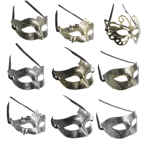 COLLBATH 40st Antike Maske Karneval Pailletten Maske Maskerade-maske Für Party Kleider Maskerade Cosplay Requisiten Party-maske Cosplay-maskerade Abend Ball Masken Maskenball Maske Plastik von COLLBATH