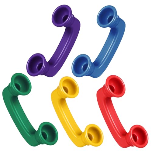 COLLBATH 5 Stück Teiliges Telefonhörer aus Abs in Bunten Farben Leichtes Robustes Lernspielzeug für Flüstertelefone für Phonische Praxis und Interaktives Rollenspiel COLLBATH 5 Stück Teiliges Telefonhörer aus Abs in Bunten Farben Leichtes Robustes Lernspielzeug für Flüstertelefone für Phonische Praxis und Interaktives Rollenspiel von COLLBATH