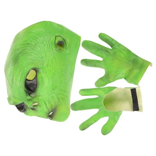 COLLBATH Alien Maske für Party Gruselige Masken für Erwachsene Realistisch Alien Cosplay Kostüm Ufo Alien Maske Alien Maske aus Außerirdische Gruselige Maske für Erwachsene Halloween Alien von COLLBATH