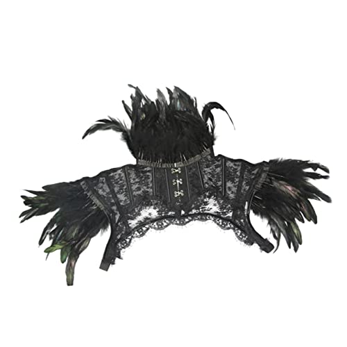 COLLBATH Cosplay-Umhang Halloween Costume Halloween Kleidung Party Accessoires schwarzes Cape Costume de Halloween Mantel Schwarzes Kostüm Kostüme schwarzes Outfit Spitzenumhang Kap Black von COLLBATH