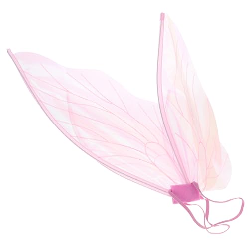 COLLBATH Feenflügel Winkelflügel Schmetterlingsflügel für Frauen Schmetterlingsflügel für Mädchen Feenkostüm Flügel Hochwertige Kostümflügel Feen-Accessoires für Frauen Cosplay Organza Rosa von COLLBATH