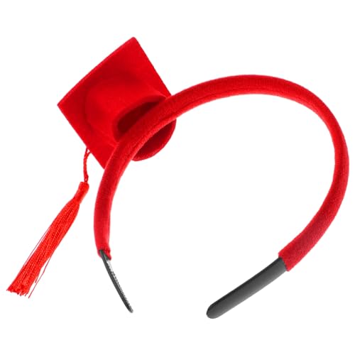 COLLBATH Graduation Hut Haarband Dekorative Elemente Mini Bachelor Cap Stirnband Für Erwachsene von COLLBATH