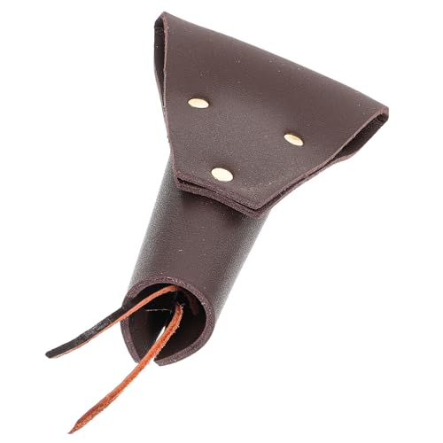 COLLBATH Gürtelhalter Ninja-Tasche Zubehör Scheide Froschkostüm Aufblasbarer Pirat Haltegurt Cosplay Rittergürtel Piratenschwert Fänger Schild Wikingerkostüm Pu Brown von COLLBATH