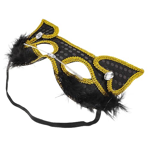 COLLBATH Halloween-Fuchsmaske halloween masken halloweenmaske schwarzen masken hallowen masks tiermasken Maskerade für Frauen Kostümmasken Gesichtsmaske Schmücken Party-Masken Halbmaske PVC von COLLBATH