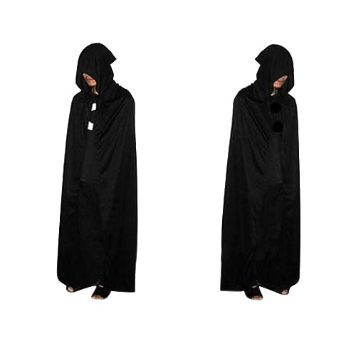 COLLBATH Halloween Umhang Grim Reaper Kapuzenrobe Kostü 170cm Teufel Umhang Für Erwachsene Unisex Ideal Für Karneval Cosplay Und Halloween Feierlichkeiten von COLLBATH