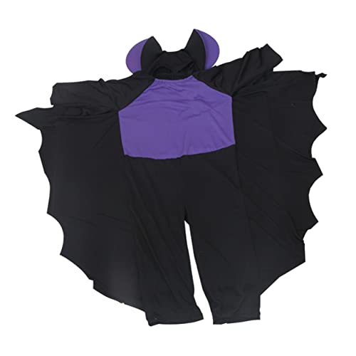 COLLBATH Halloween-fledermaus-kostüm Fledermauskostüm Für Kinder Unisex-kostüm Für Kinder Performance-anzug Für Kinder Cosplay-fledermaus-kostüm Polyesterfaser (polyester Violett von COLLBATH