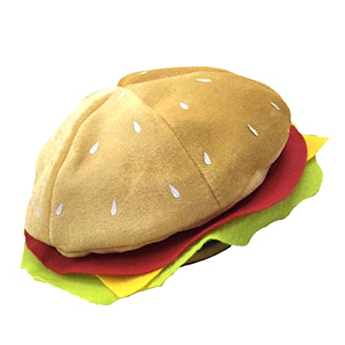 COLLBATH Entzückender Burger Hut Lustiger Burger Kopfschmuck für Aufführungen Partys und Kostüme Kreatives Fast Food Accessoire für Unvergessliche Momente von COLLBATH