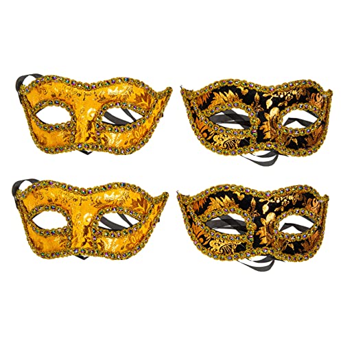 COLLBATH Herren Maskerade Masken Halbgesicht Cosplay Masken Für Halloween Karneval Und Kostümparty Weiche Veloursmasken 2 Designs Für änner von COLLBATH