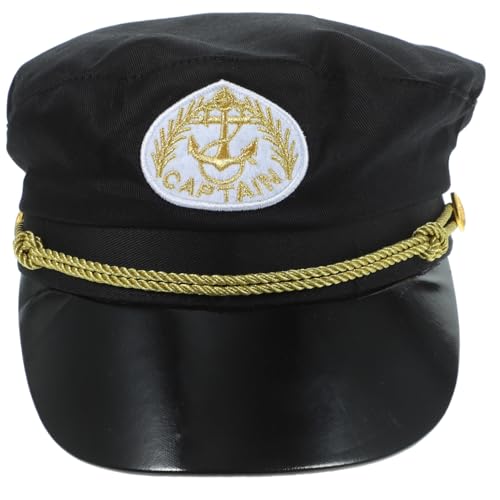 COLLBATH Kapitänsmütze aus Baumwolle Leichte Segler Mütze für Kostüm und Party Langlebige Bühnenperformance Hut für Jungen Nautisches Accessoire für Fasching und Rollenspiele COLLBATH Kapitänsmütze aus Baumwolle Leichte Segler Mütze für Kostüm und Party Langlebige Bühnenperformance Hut für Jungen Nautisches Accessoire für Fasching und Rollenspiele von COLLBATH