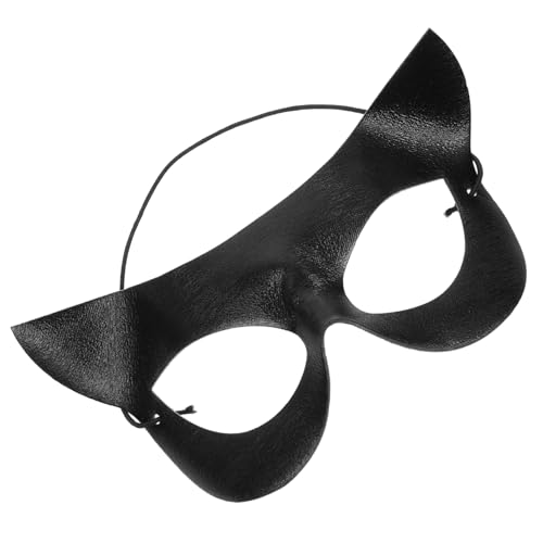 COLLBATH Katzenmaske Für Halloween Halbe Gesicht Maske Für Maskerade Karneval Und Partys Schwarze Maskerademaske Im Katzen Design Ideal Für Kostümpartys Und Cosplay von COLLBATH