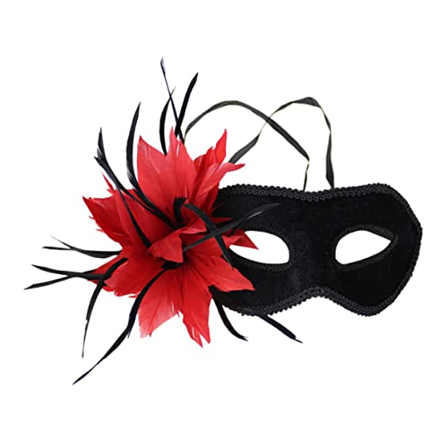 COLLBATH Maskerade Maske Parade-maske Cosplay-maske Cosplay-outfits Kostüm Spitze Maske Rollenspielkostüm Abschlussball-party-maske Halloween-dekor Spitzenmasken Fuchsmaske Rot Bauchmuskeln von COLLBATH