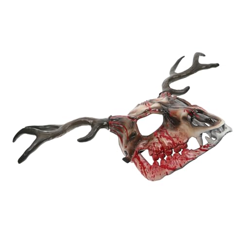 COLLBATH Realistische Gehörnte Maske, Halloween-maske, Hirsch-maske, Gehörnte Kopfmaske, Halloween-gehörnte Maske, Tiermaske, Party-maskerade-maske, Halloween-cosplay-maske von COLLBATH