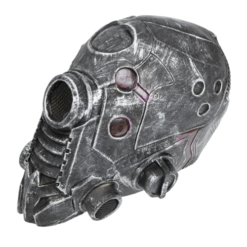 COLLBATH Roboter-kopfbedeckung Robotermasken Halloween-masken Für Erwachsene Halloween-artikel Steampunk-accessoires Für Männer Männerkleidung Halloween Verkleiden Requisiten Helm Emulsion von COLLBATH