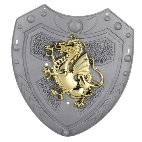 COLLBATH Schild Kinderkostüm Bühnenschild Ritterkostüm für Spielzeugschild für Schilde faschingszubehör schutzplane Cosplay-Schild Schildspielzeug Abs Silver von COLLBATH