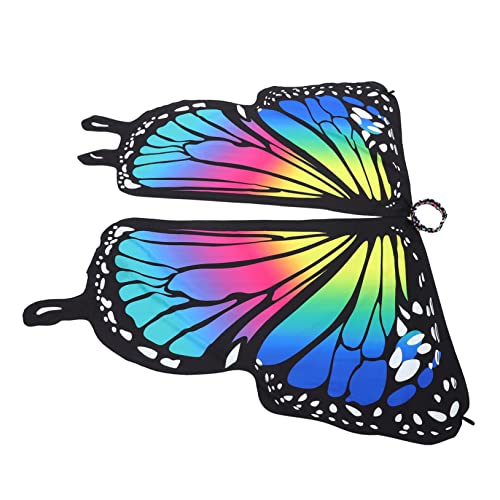 COLLBATH Schmetterling Strandtuch Schmetterlingsflügel Cape Schal Strandtuch für Mädchen Halloween mitgebsel wampir Halloween dekorativer Schal Requisite für Kinderfotografie Polyester von COLLBATH