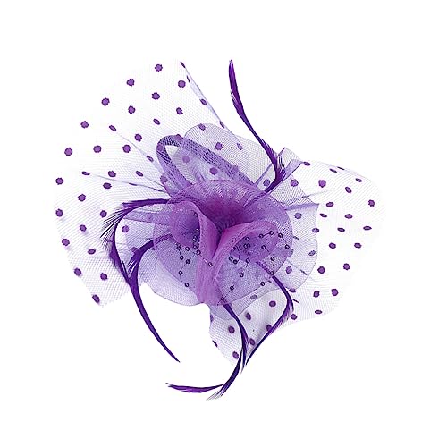 COLLBATH Spitze Blumenhut Bühne Haarband Fascinator Huthaarband Fascinator Hut Mesh Haarreifen Cosplay Kopfschmuck Hochzeit Haarband Fascinator Hut Kopfschmuck Karneval Fascinator Hut von COLLBATH