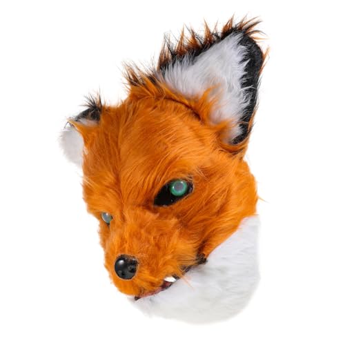 COLLBATH Tierkostüm Für Erwachsene Fuchsmaske Halbes Halloween Halloweenkostüm Maskerade Masken Fuchs Voll Mantel Männer Maskerade Maske Spitzen-maskerade-masken Gruselige Maske Klebriges von COLLBATH