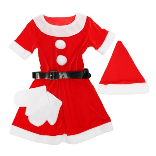 COLLBATH Weihnachtsmannkostüm für Damen Weihnachtskostüm Frauen Weihnachts-Cosplay-Kleid weihnachtsmann kleid damen Frau Claus-Outfit Weihnachtsmann-Anzug Weihnachtsmannanzug damen rot von COLLBATH