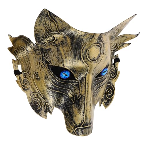 COLLBATH Werwolf-Maske Wolf Kostümzubehör Therische Maske Halloween-Party-Maske tierische Hülle japanische Maske Wolfsmaske gruselige maske Maskerade-Maske -Requisite lustige Maske PVC von COLLBATH