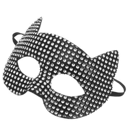 COLLBATH halloween costume halloween kostüme black masks halloween mask costume de halloween tierische Halbgesichtsmaske Maskerade-Party-Maske Frauenmaske für Party Halloween-Maske Plastik von COLLBATH